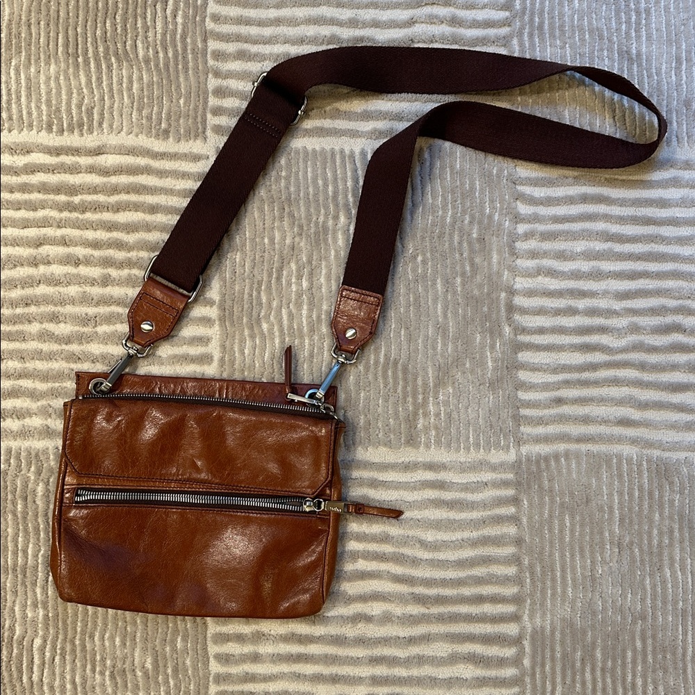 HOBO Brown Leather Crossbody Bag